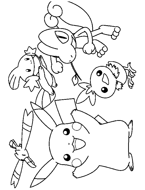Plansa de colorat cu Pokemon 65 62